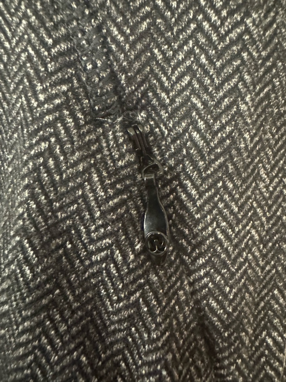 Lululemon Think Fast Herringbone Zip Pullover - Picture 3 of 16